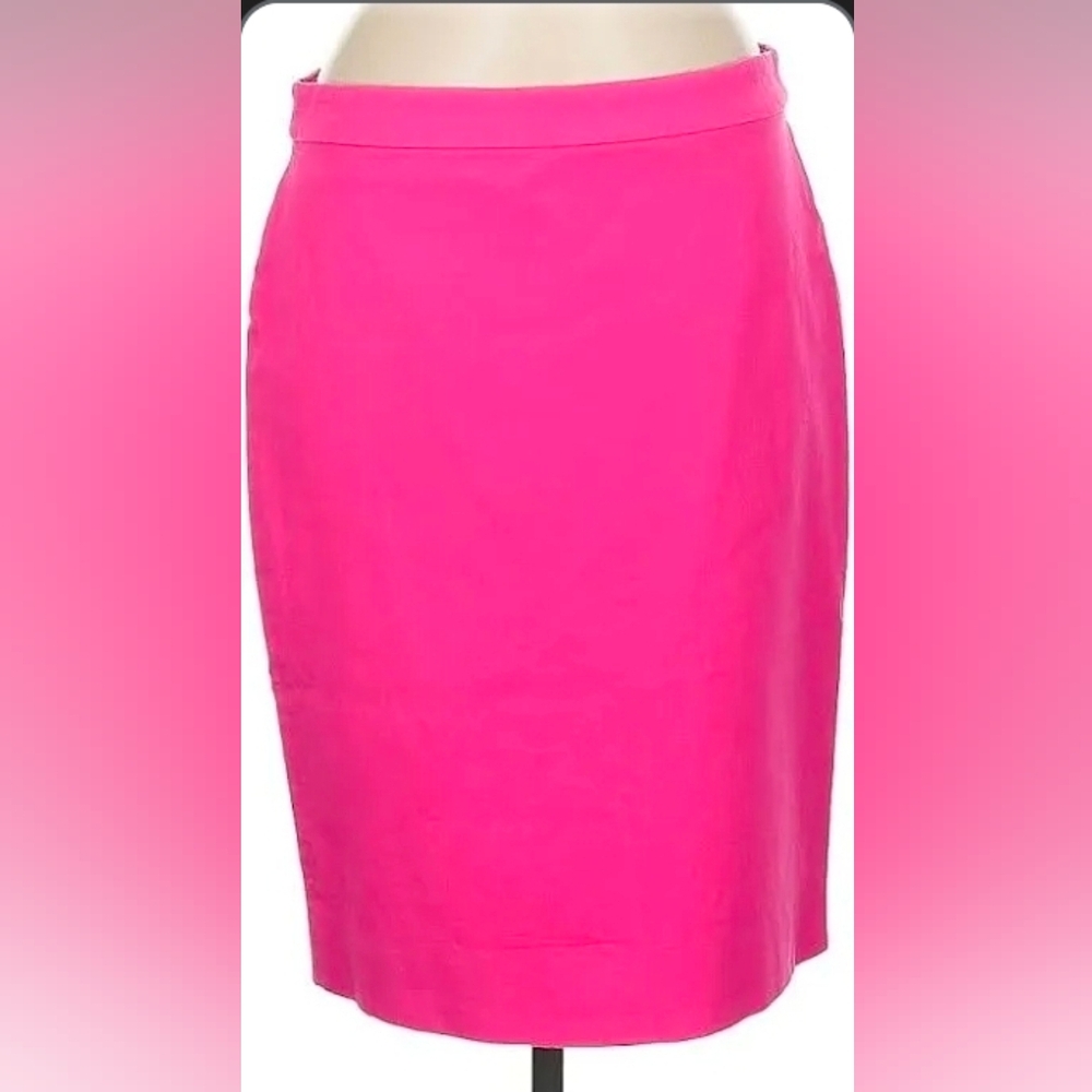 J. Crew Hot Pink Pencil Skirt - Lined